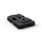 Multifoot plate | Weight: 20 kg | recycled plastic, black | with additional 2 x crossed 80 x 40 mm insert pocket
